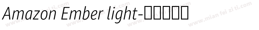 Amazon Ember light字体转换